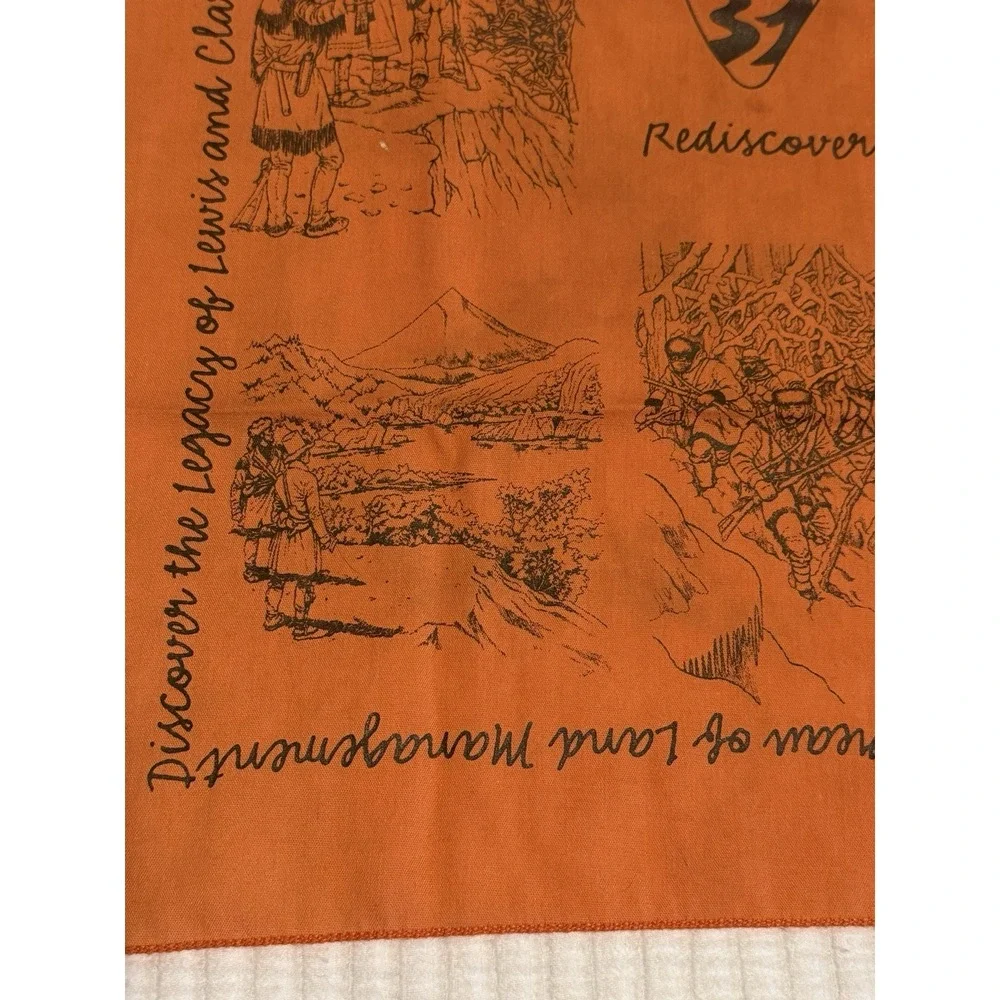 Lewis and Clark Trail Bandana Scarf Neckerchief Bureau of Land Management BLM